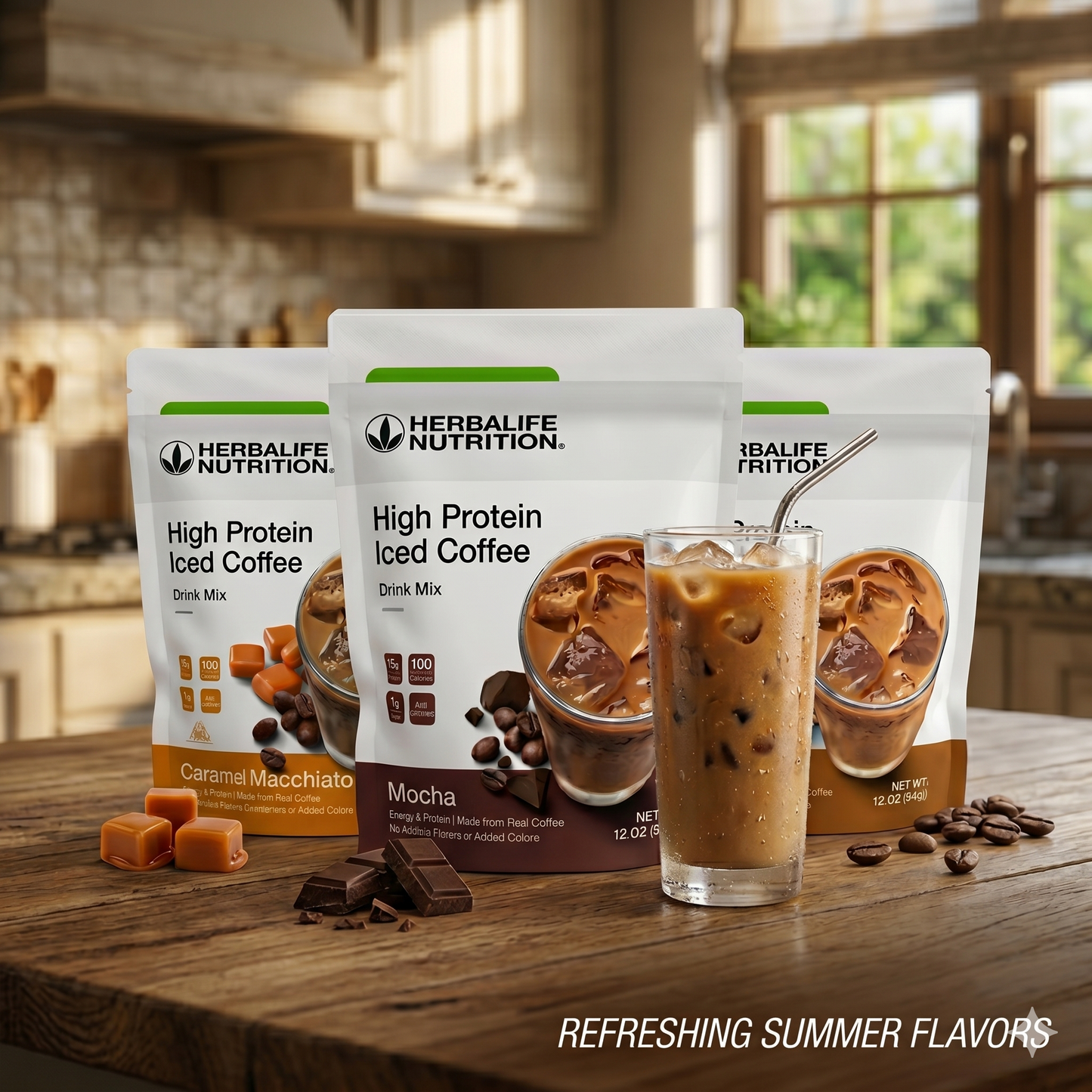 Herbalife 3-Piece Coffee Bundle – Mocha, House Blend & Caramel Macchiato.