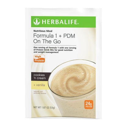 Formula 1 + PDM On The Go: 24g of Protein 7 Packets