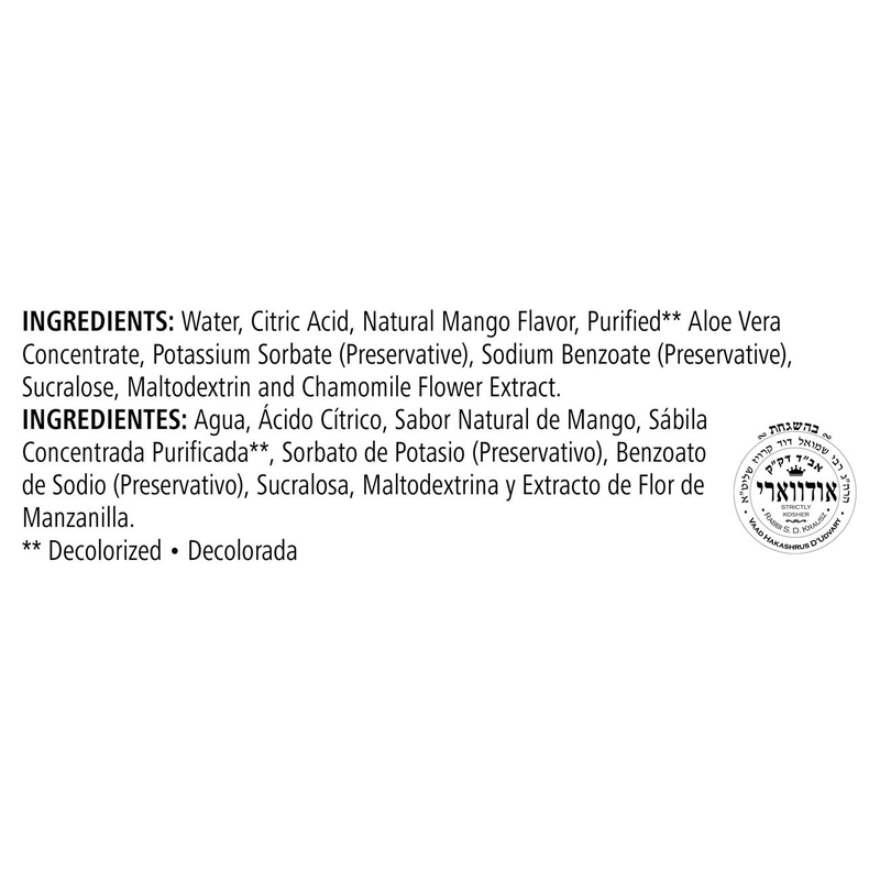 Herbal Aloe Concentrate: Mango 1/2 Gallon